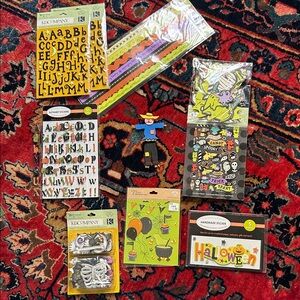 Halloween and Alphabet Scrapbook Set